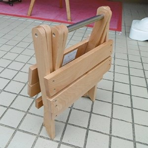 折りたたみ椅子 ビーチ(名古屋刑務所製造)A型【1046062】