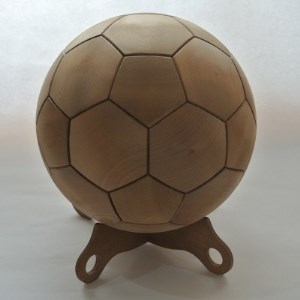 木製サッカーボール(ホオノキ)【1294783】