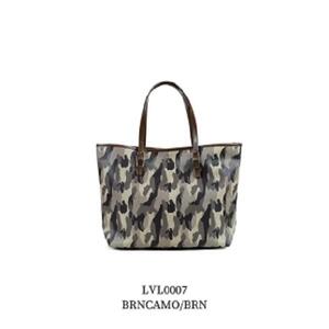 レザー調トートバッグ　BRNCAMO/BRN【LVL0007】［ レザー調 トートバッグ 強度性 耐水性 アジャスト可能 マグネット マチ付き ファッション 鞄 バッグ 人気 おすすめ ギフト プレゼント お取り寄せ 通販 送料無料 ふるさと納税 ］
