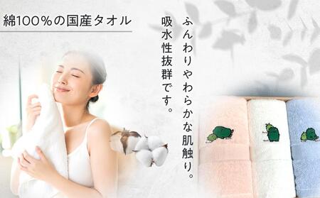 【障害福祉サービス事業所】モリゾー・キッコロのフェイスタオル3枚セット（２）［ 障害福祉サービス事業所 モリゾー キッコロ フェイスタオル タオルセット 3枚 ギフト プレゼント 人気 おすすめ インテリア 雑貨 お取り寄せ 通販 送料無料 ふるさと納税 ］