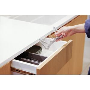 3cmに縮む水切りラック(撥水シート無し)【1576527】