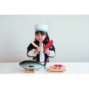 東郷町公式キャラクター【トッピィ】ロゴ入りマグロ解体!寿司職人セット【1605346】