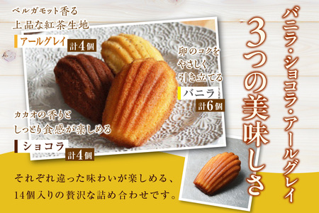 【お歳暮 内熨斗対応可能】マドレーヌ 14個入