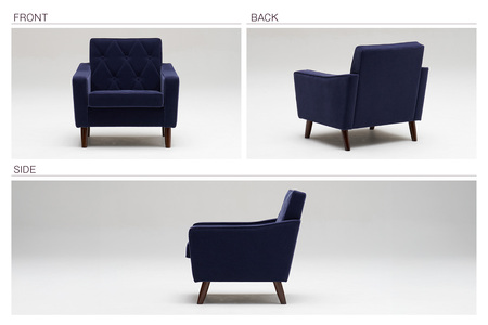 【カリモク60】HIGASHIURA limited ロビーチェア1シーター 巨峰