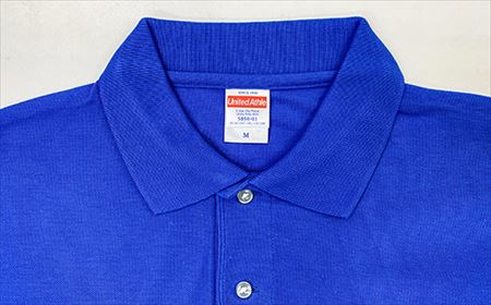 【2629-0214】ポロシャツ おだいちゃん ブルー ゆるキャラ