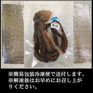 訳あり たこ 干物 半分(約120g) 日間賀島産真蛸の半生干物!旨味を凝縮しているから美味しい!