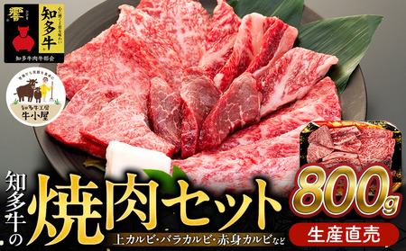 知多牛 響 焼肉セット 800g 上カルビ バラカルビ 赤身カルビ 生産直売 国産 牛肉 焼肉 肉