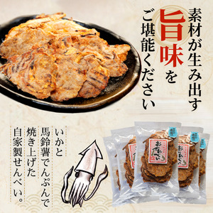 訳あり いか 唐揚げ せんべい 100g × 3袋 自家製 ミネラル 天然 塩 小分け からあげ われせん せんべい 不揃い 煎餅 人気