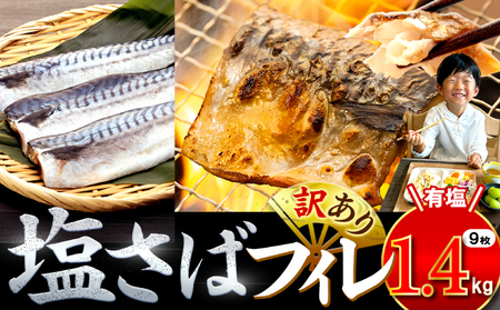 訳あり 塩 サバ 約1.4kg 9枚 冷凍 鯖 塩 サバ 魚 さかな 海鮮 海産物 おかず 鯖ご飯 おすすめ 人気 鯖 魚 魚介 海鮮