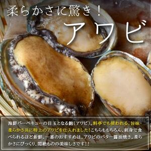 秀品 サザエ 1kg 蝦夷 アワビ 3個 海鮮 BBQ セット 贅沢 詰め合わせ 冷凍 生食可能 新鮮 詰合せ サザエ 海鮮バーベキュー