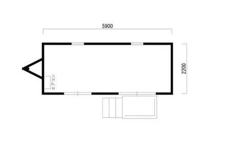 トレーラーハウス 1台 別荘 店舗 セカンドハウス 離れ