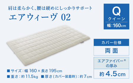 【期間限定 幸田町大感謝祭】エアウィーヴ02 クイーン ｴｱｳｨｰｳﾞ ﾏｯﾄﾚｽ