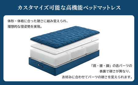 エアウィーヴ ベッドマットレスS4.0 クイーン | 高反発 マットレスパッド ベッドパッド 高反発マットレス 寝返りしやすい 体圧分散マットレス 洗える 敷布団 マットレス 日本製 airweave エアウィーブ