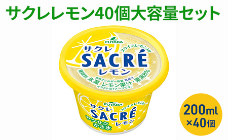 サクレレモン40個大容量セット [ シャーベット かき氷 レモンスライス レモン レモン果汁 氷菓 アイス お菓子 ] スイーツ 