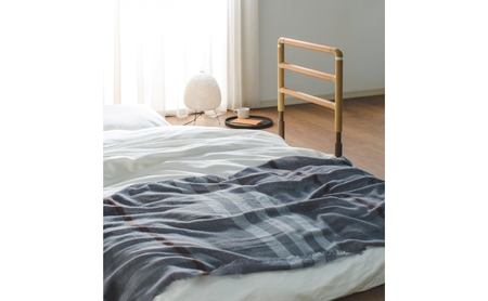 工事不要　置くだけ手すり（ フランスベッド　マルチフィットてすり　L型アーチ型ベース [ IK MFR-03N　L-SSt  ])　手すり てすり 置くだけ 高さ調整 木製 グリップ 室内 屋内 高齢者 サポート 介護 三重県 津市 ] 福祉用品 