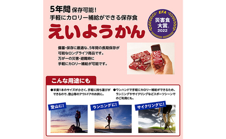 井村屋 えいようかん 非常食 1セット(20本:5本入×4) 羊羹 長期保存 防災 備蓄