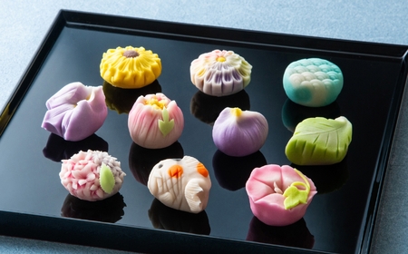 【スイーツ】ずーっと、眺めていたくなりますが、お早目にお召し上がりください。「夢菓子工房ことよ」季節の練り切り菓子 夏篇10個