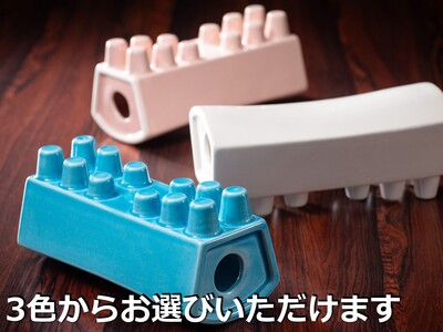 【萬古焼（ばんこやき）】いろいろ使えて便利、昔懐かし陶枕（トウチン）ブルー　陶器製の枕・陶枕（とうちん）冷凍庫で冷やして熱冷まし枕、 マッサージに、夏のゴロ寝枕に　（愛称：トウチンカアチン）