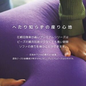 Yogibo Midi Premium（ヨギボー ミディ プレミアム）＜アクアブルー＞