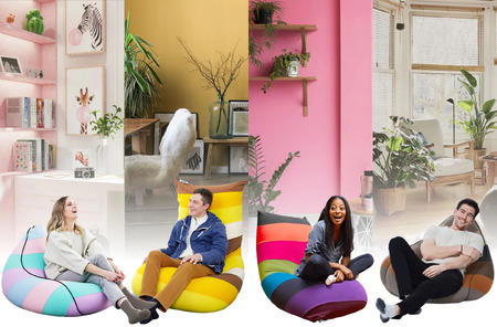 Yogibo Short Rainbow Premium（ヨギボー ショート レインボー プレミアム）＜ブライト＞