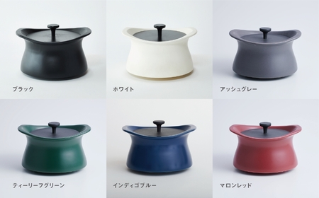 best pot（ベストポット）16cm　ホワイト　［モラトゥーラ　四日市萬古焼　ばんこやき　鍋　省エネ　耐久性　人気　メディア 　ごはんがおいしい 使いやすい　時短　人気割烹愛用　無水調理　耐熱調理　蓄熱調理　節約　シチュー　米　ごはん　旨み　うまみ］ 9,940円