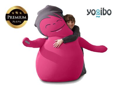 あなたをやさしく抱きしめてくれるかわいい友達。Hugibo Premium（ハギボープレミアム）ピンク【Yogibo ヨギボー プレミアム ビーズクッション ビーズ 座椅子 椅子 クッション ビーズソファー ビーズソファ 新生活 プレゼント インテリア 家具 ベッド ゲーム 三重県 四日市市】 