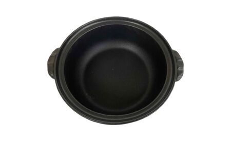 【萬古焼(ばんこやき)】白釉削りセラミック加工IH8号鍋 ばんこの里会館【8号 土鍋 鍋 セラミック加工 IH 調理 キッチン キッチン用品 食器 調理器具 食器 白 三重県 四日市市 四日市 四日市市ふるさと納税】