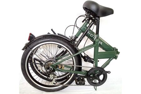 折りたたみ自転車 ダークグリーン 楽天市場】折りたたみ自転車 折り畳み自転車 20インチ 自転車