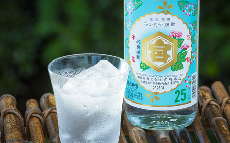 キンミヤギフトセット（25％亀甲宮焼酎720ｍｌ×2本、オリジナル扇子×1本、パンフレット×1冊）【焼酎 お歳暮 お中元 贈り物 手土産 父の日 母の日 晩酌 カクテル レモン 酎ハイ サワー チューハイ 贈答 炭酸 水 おすすめ 人気 家族 ファミリー 夕食 三重県 四日市市 ふるさと納税】
