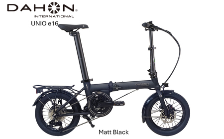 DAHON International Folding E-Bike Unio e16 Matt Black【四日市市 で人気の返礼品 武田産業 折り畳み自転車 電動アシスト 自転車 折りたたみ自転車 折りたたみ式自転車 三重県 四日市市ふるさと納税】