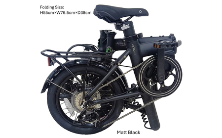 DAHON International Folding E-Bike Unio e16 Matt Black【四日市市 で人気の返礼品 武田産業 折り畳み自転車 電動アシスト 自転車 折りたたみ自転車 折りたたみ式自転車 三重県 四日市市ふるさと納税】