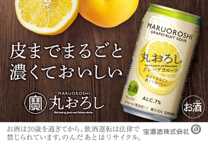 寶丸おろし　グレープフルーツ　350ml　24本　サワー　チューハイ　ハイボール　タカラ