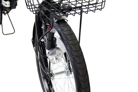 パンクしない折り畳み自転車２０インチ６段変速Ｒサス付　カーキ 