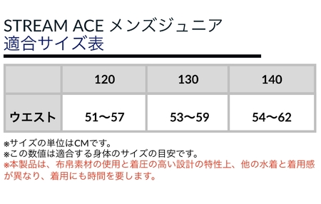 ミズノ ㉒競泳レース水着STREAM ACE（メンズＶパンツジュニアサイズ