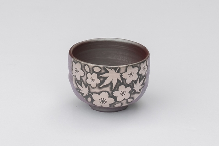 萬古焼（ばんこやき）】醉月陶苑 プラチナ彩雲錦文酒器 | 三重県四日市