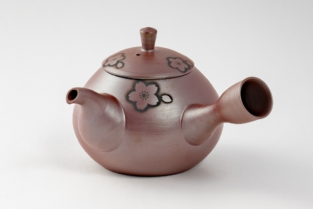 萬古焼（ばんこやき）】醉月陶苑 窯印急須（桜） | 三重県四日市市