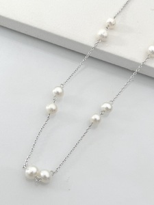 1369 二見結ひ　真鍮ペンダント（淡水真珠6.0mm14個）22　真鍮　二見　夫婦岩　あこや真珠　ギフト　プレゼント　普段使い