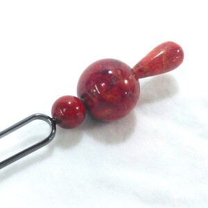 1650　珊瑚かんざし大珠　　アフリカ珊瑚 イソバナ珊瑚 贈り物 かんざし 珊瑚かんざし 還暦祝い 赤珊瑚 カジュアルアクセサリー 赤いかんざし 大珠珊瑚 3月誕生石 母の日 和装アクセサリー 喜ばれるプレゼント 和装装飾品