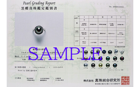 1704　【真珠総合研究所Black　Lip花珠鑑別付】Pt900 タヒチ黒蝶真珠10.0㎜up　ダイヤモンド0.40ctリング