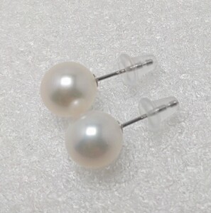 1769　アコヤ真珠 Pt900 ピアス 8mmUP ピアス パールピアス 真珠ピアス スタッドピアス あこや真珠 アコヤ真珠 プラチナ Pt900 8㎜ フォーマル 冠婚葬祭 定番 ジュエリー 伊勢市 伊勢志摩