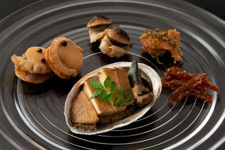 1765　〈伊勢せきや〉御食つくに　椿　アワビ  貝 つぼやき  ギフト 帆立 佃煮 ごはんのお供 子持しぐれ お茶漬け