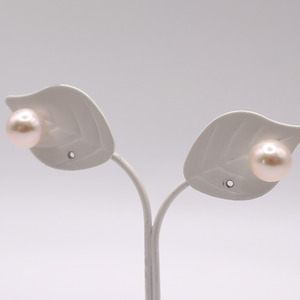 1848 Pt900 あこや本真珠9.0mmup スタッドピアス 【大粒】