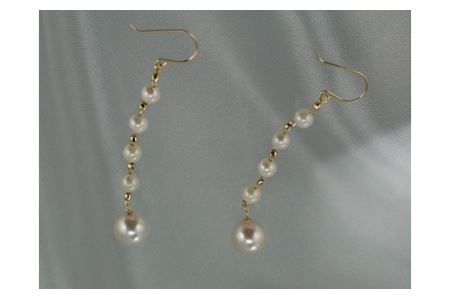 239　K18アコヤアメリカンピアスパール パールアクセサリー 真珠 アコヤ真珠 本真珠 アクセサリー ジュエリー 伊勢市 伊勢志摩 ギフト 贈り物 宝石 K18 ピアス