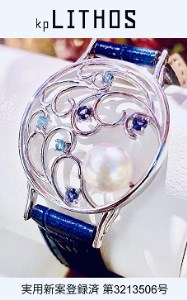 595 オリジナルブレスレットLITHOS(リトス）-Wあこや真珠8.0mmup