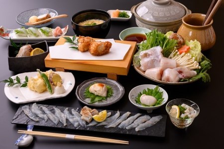 742 倭庵黒石　とらふぐフルコース（１名様分食事券）　伊勢 伊勢志摩 とらふぐ お食事券 倭庵石黒 ふぐ料理 河豚 コース料理