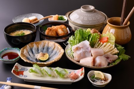 743　倭庵黒石　ふぐコース（１名様分食事券）　伊勢 伊勢志摩 とらふぐ お食事券 倭庵石黒 ふぐ料理 河豚 コース料理