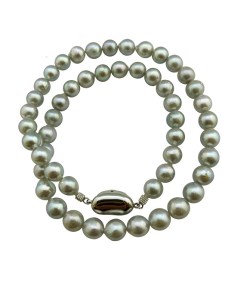 1183 アコヤ真珠ブルーグレー ネックレス　アコヤ真珠 ブルーグレー ネックレス フォーマル カジュアル 葬式 葬儀 冠婚葬祭 人気 セカンドパール バロック ４０代 ５０代 ６０代 伊勢志摩
