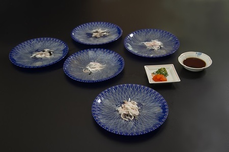【1.8-6】とらふぐ 刺身 5人前 職人手引き 特製ポン酢付 フグフグフグ