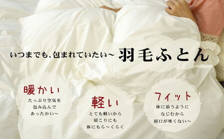 ザ・羽毛ふとん/立体キルト 布団 睡眠 寝具 ふとん【251-000061-10】【251-000061-10】
