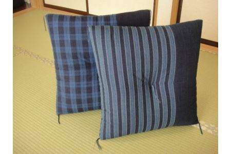 【3-21】松阪もめん座布団2枚セット(国分ふとん店)